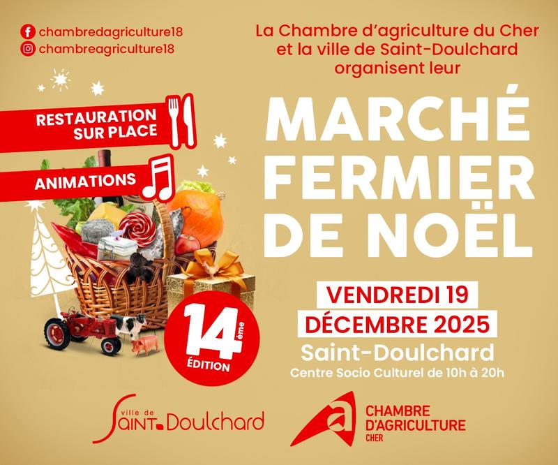 Marché fermier de Noël de la Chambre d'Agriculture du Cher