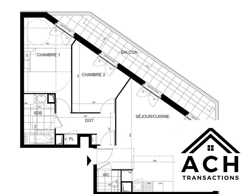 Appartement - 66 m² - 3 pièces