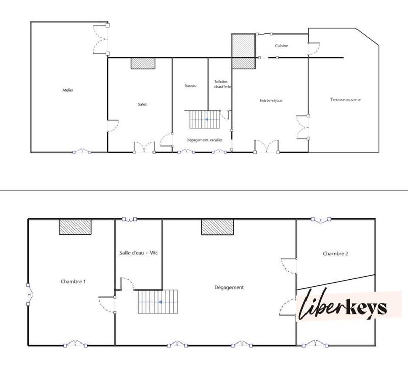 Longère - 172 m² - 6 pièces