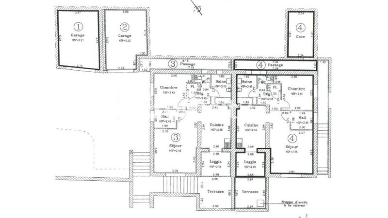 Appartement - 52 m² - 2 pièces