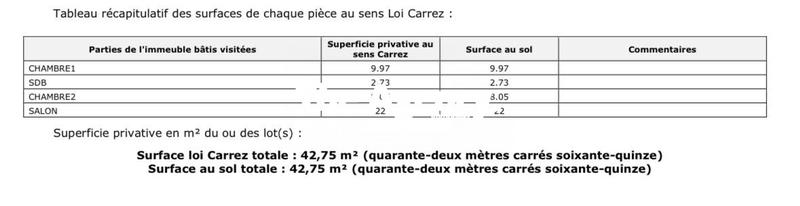 Appartement - 43 m² - 3 pièces