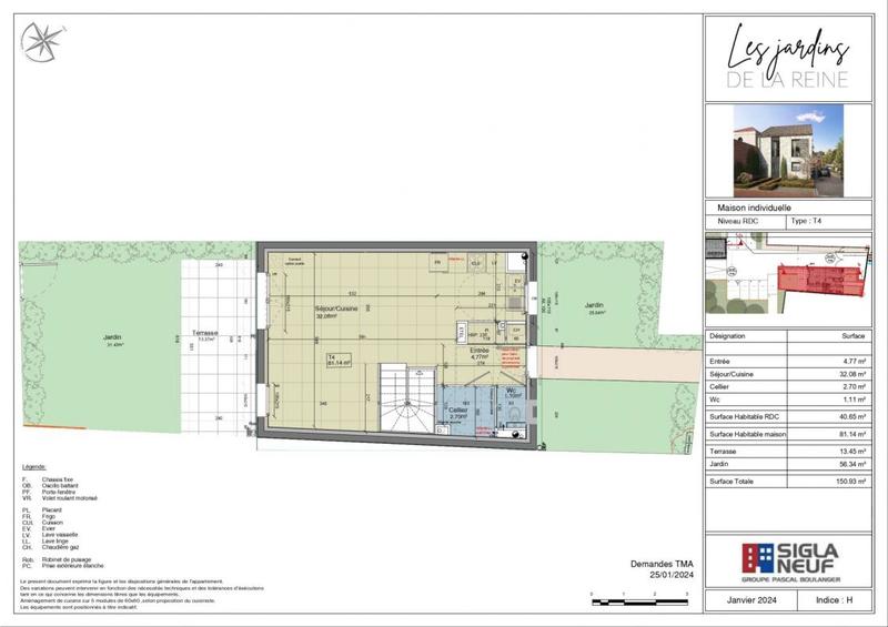 Maison - 81 m² - 4 pièces