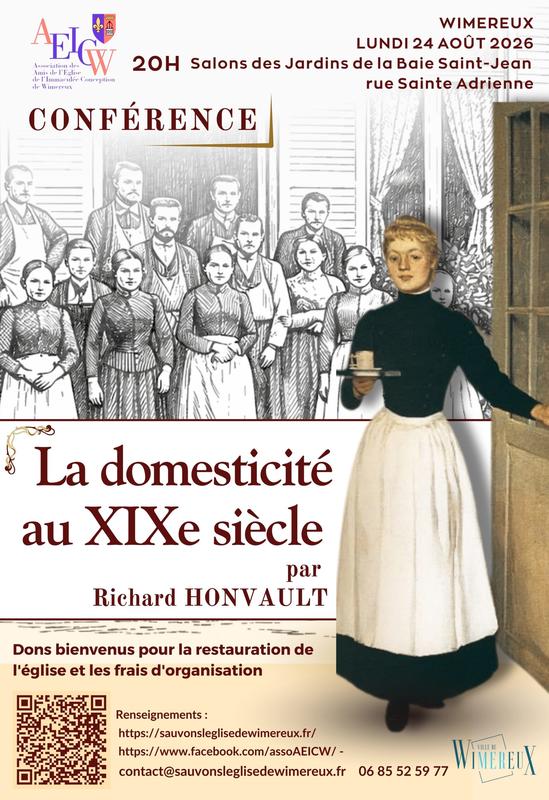 Aeicw : Conférence "La domesticité au XIXe siècle"