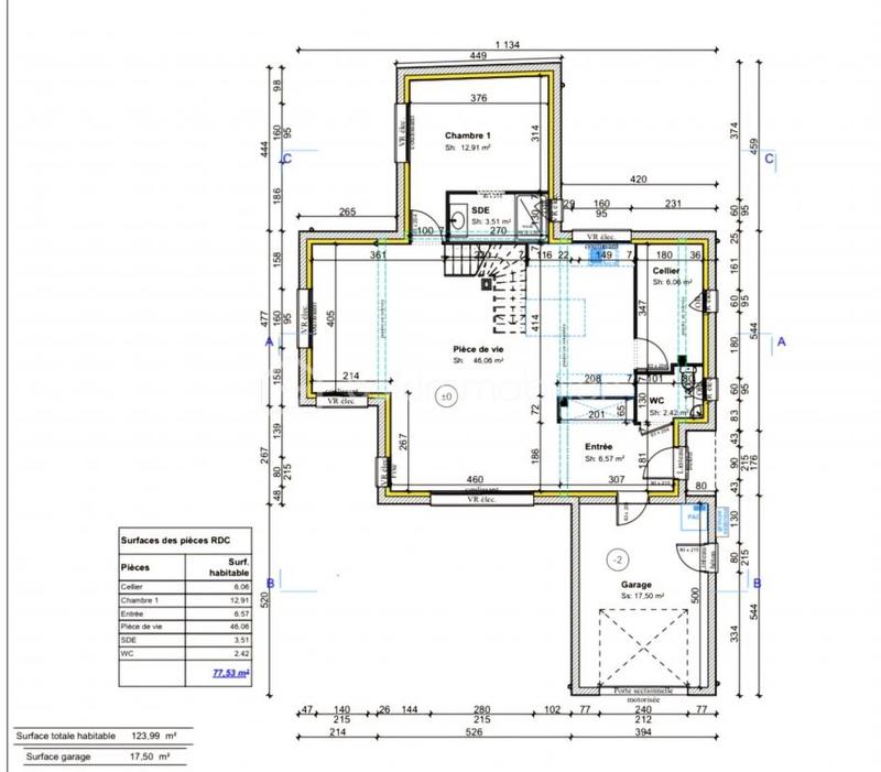 Maison - 123 m² - 6 pièces