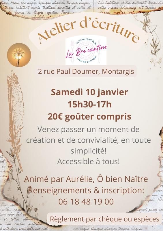 Atelier d'écriture