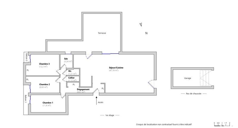 Appartement - 95 m² - 4 pièces