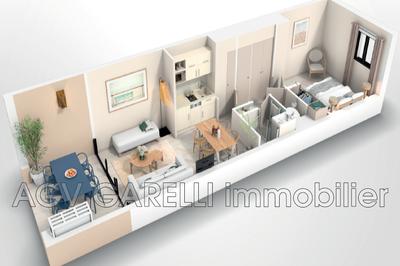 Appartement - 27 m² - 2 pièces