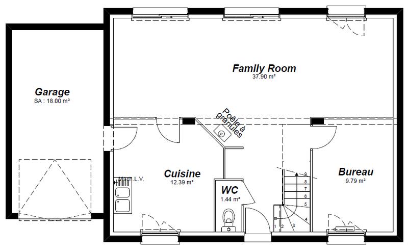 Maison - 111 m² - 5 pièces