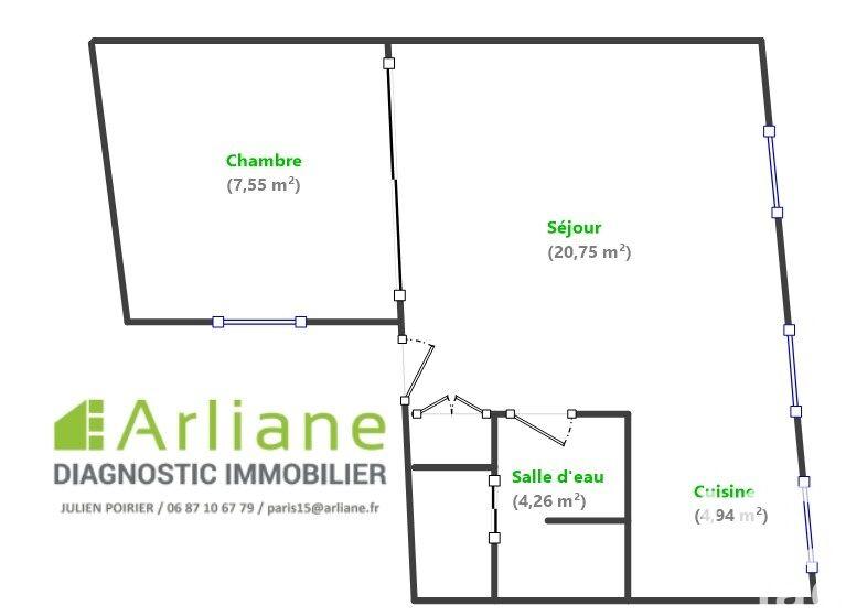 Appartement - 38 m² - 2 pièces