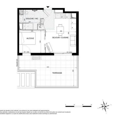 Appartement - 31 m² - 1 pièce