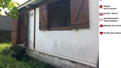 Maison - 45 m² - 2 pièces