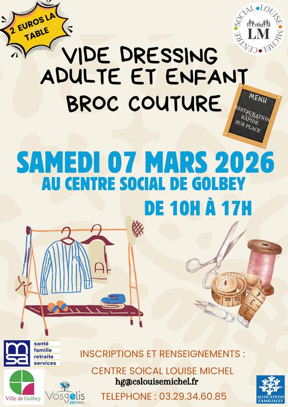 Vide dressing et broc couture
