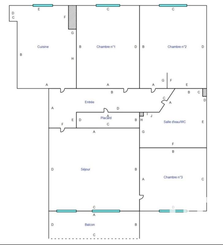 Appartement - 66 m² - 4 pièces