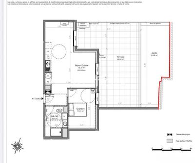 Appartement - 50 m² - 2 pièces