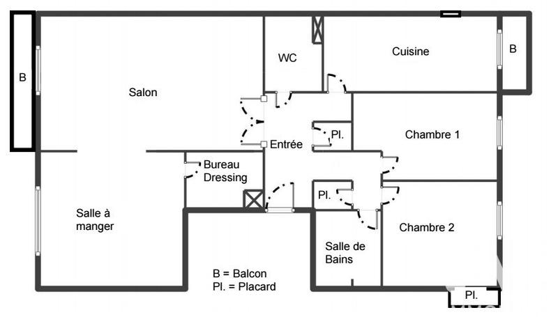 Appartement - 86 m² - 4 pièces