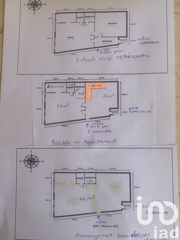 Appartement - 53 m² - 2 pièces