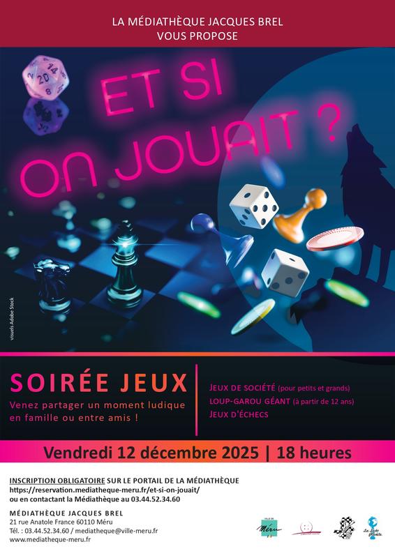 Soirée jeux à la médiathèque