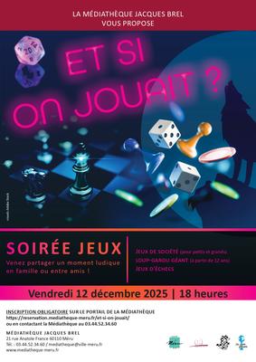 Soirée jeux à la médiathèque