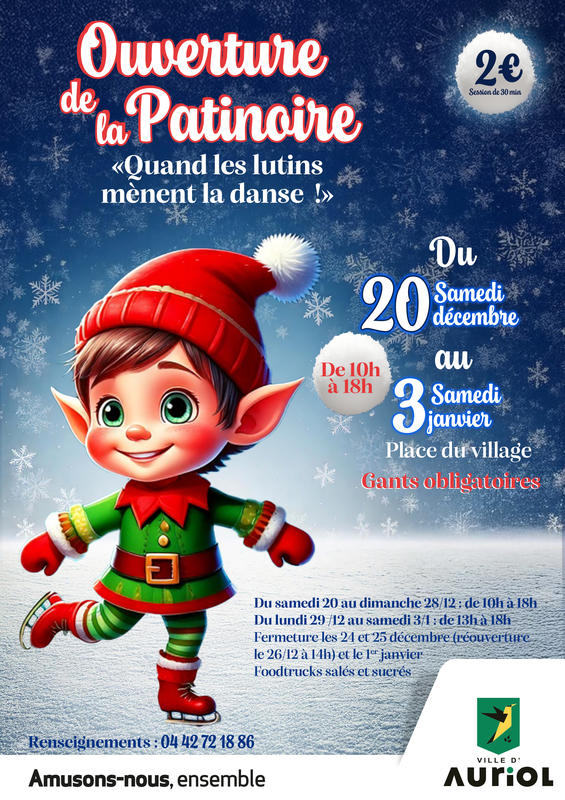 Patinoire de Noël à Auriol