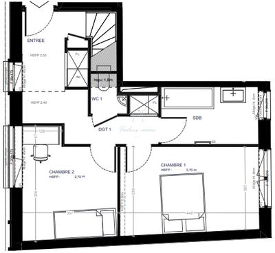 Duplex - 89 m² - 4 pièces