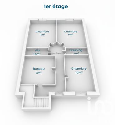 Maison de ville - 90 m² - 6 pièces