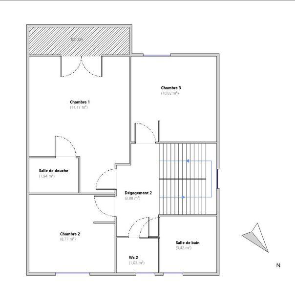 Maison - 84 m² - 4 pièces