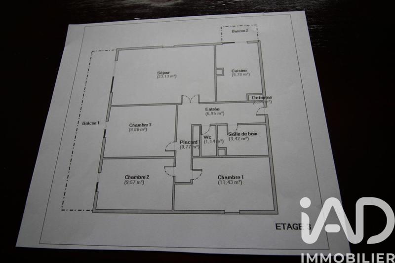 Appartement - 76 m² - 4 pièces