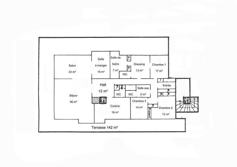 Appartement - 209 m² - 7 pièces