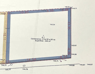 Terrain - 349 m²