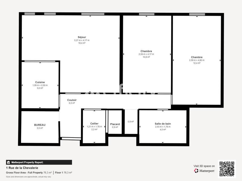 Appartement - 64 m² - 3 pièces