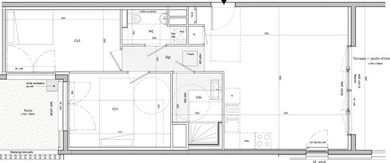 Appartement - 67 m² - 3 pièces
