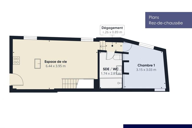 Maison ancienne - 57 m² - 4 pièces