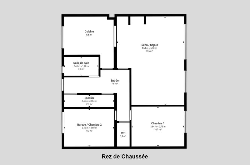 Viager - Maison - 75 m² - 4 pièces