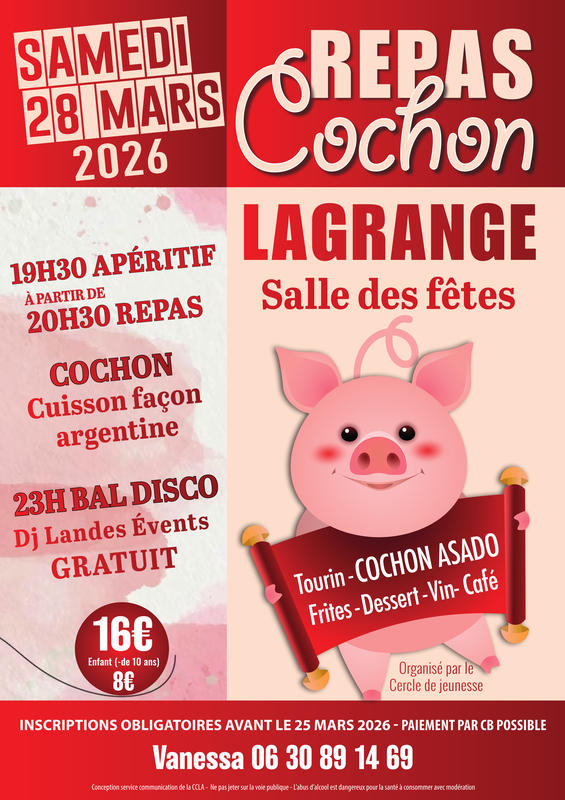 Repas Cochon asado
