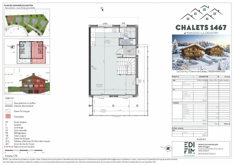 Châlet - 107 m² - 4 pièces