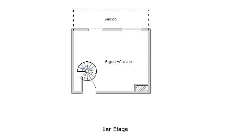 Appartement - 37 m² - 2 pièces
