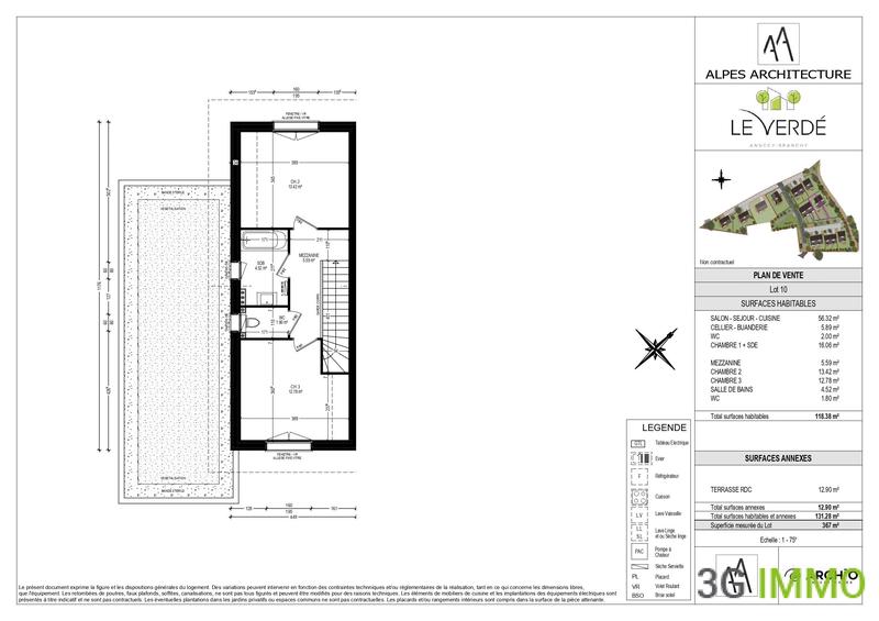 Appartement - 118 m² - 4 pièces