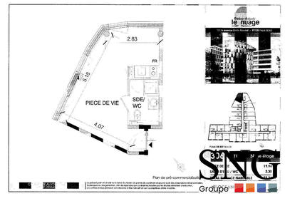 Appartement - 23 m² - 1 pièce