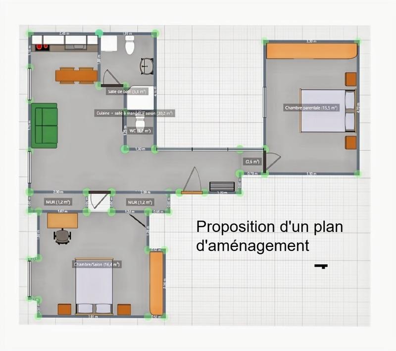 Appartement - 68 m² - 3 pièces