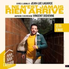 Il ne m'est Jamais Rien Arrivé - Vincent Dedienne - Théâtre de l'Atelier, Paris