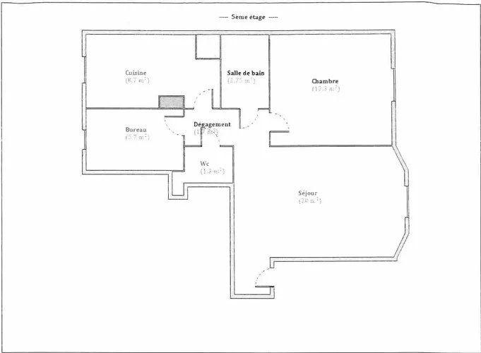 Appartement - 52 m²