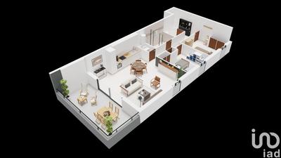 Appartement - 70 m² - 3 pièces