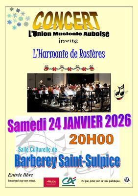 Concert de l'Uma avec l'Harmonie de Rosieres