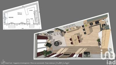 Maison - 66 m² - 3 pièces