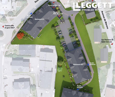 Appartement - 46 m² - 2 pièces