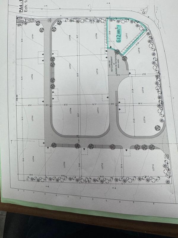 Terrain constructible - 617 m²
