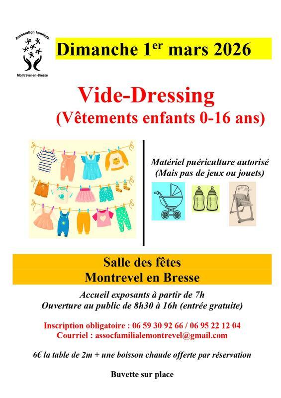 Vide dressing vêtements enfants 0 à 16 ans