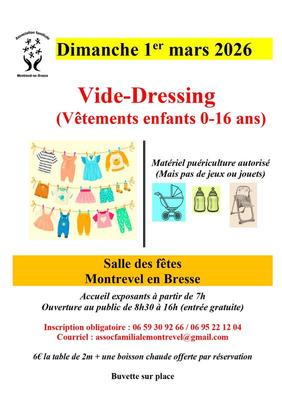 Vide dressing vêtements enfants 0 à 16 ans