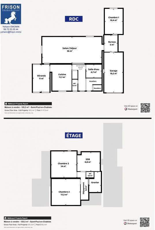 Maison - 130 m² - 4 pièces