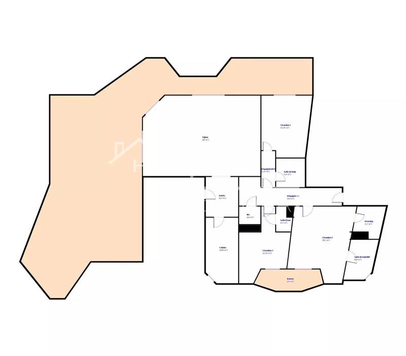 Appartement - 134 m² - 4 pièces